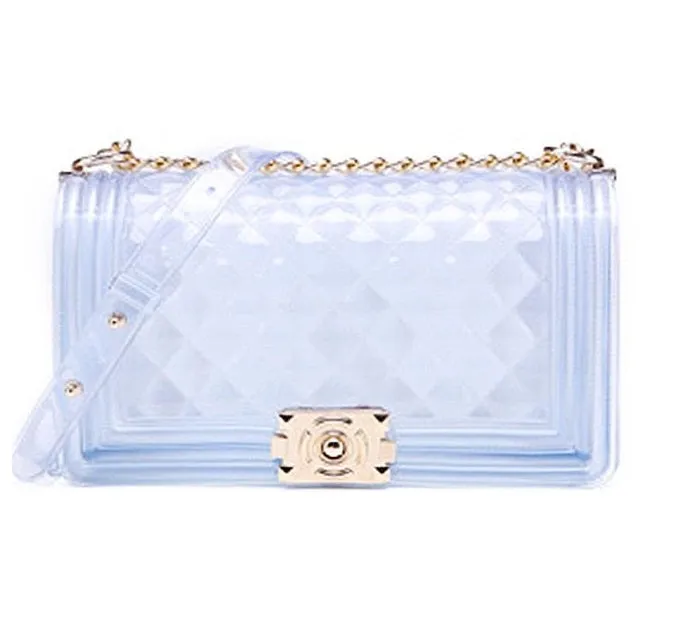 1027 - CLEAR JELLY PURSE (LARGE)