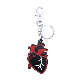 Anatomical Heart Keychain