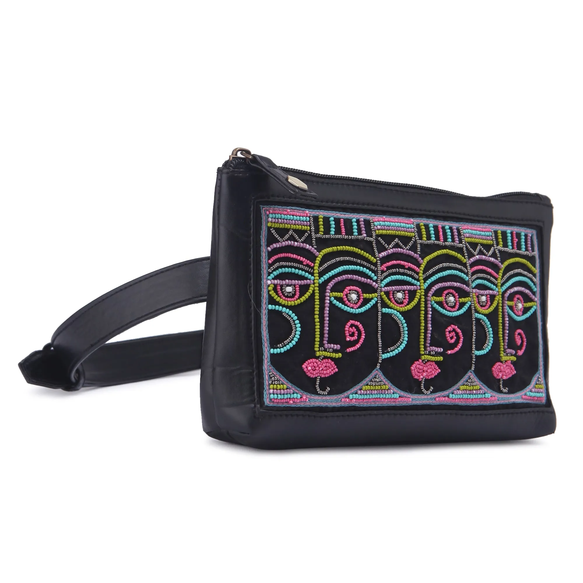 Anokhi Hand Embroidered Belt Bag for women