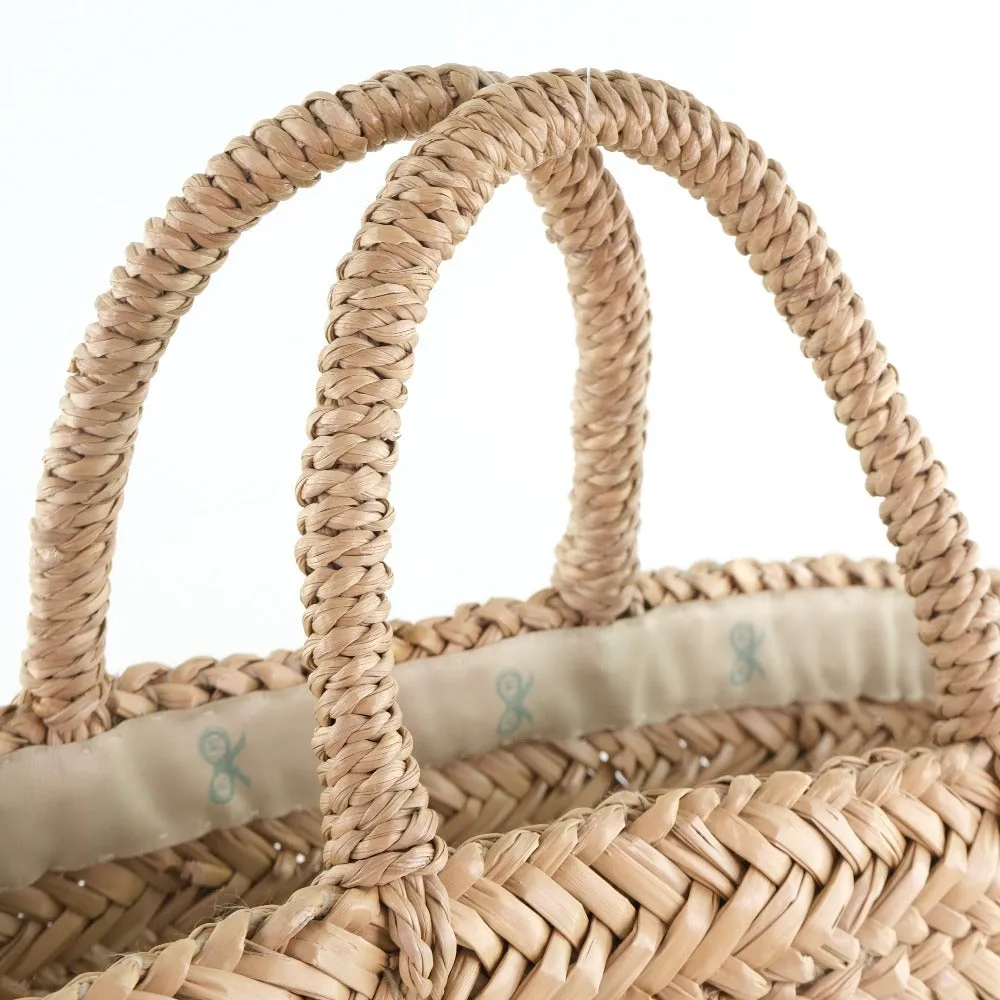 Anya Hindmarch Handbag Raffia beige Basket bag Women Used Authentic