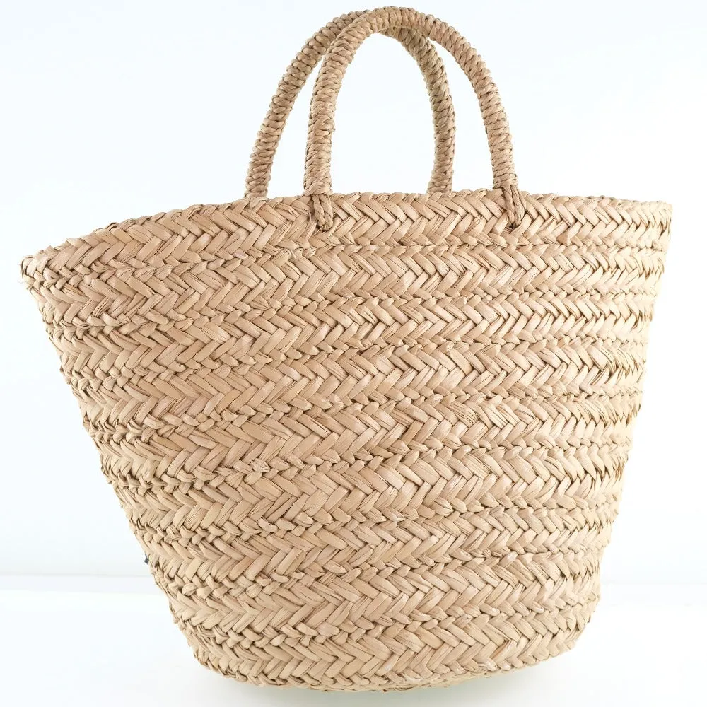 Anya Hindmarch Handbag Raffia beige Basket bag Women Used Authentic