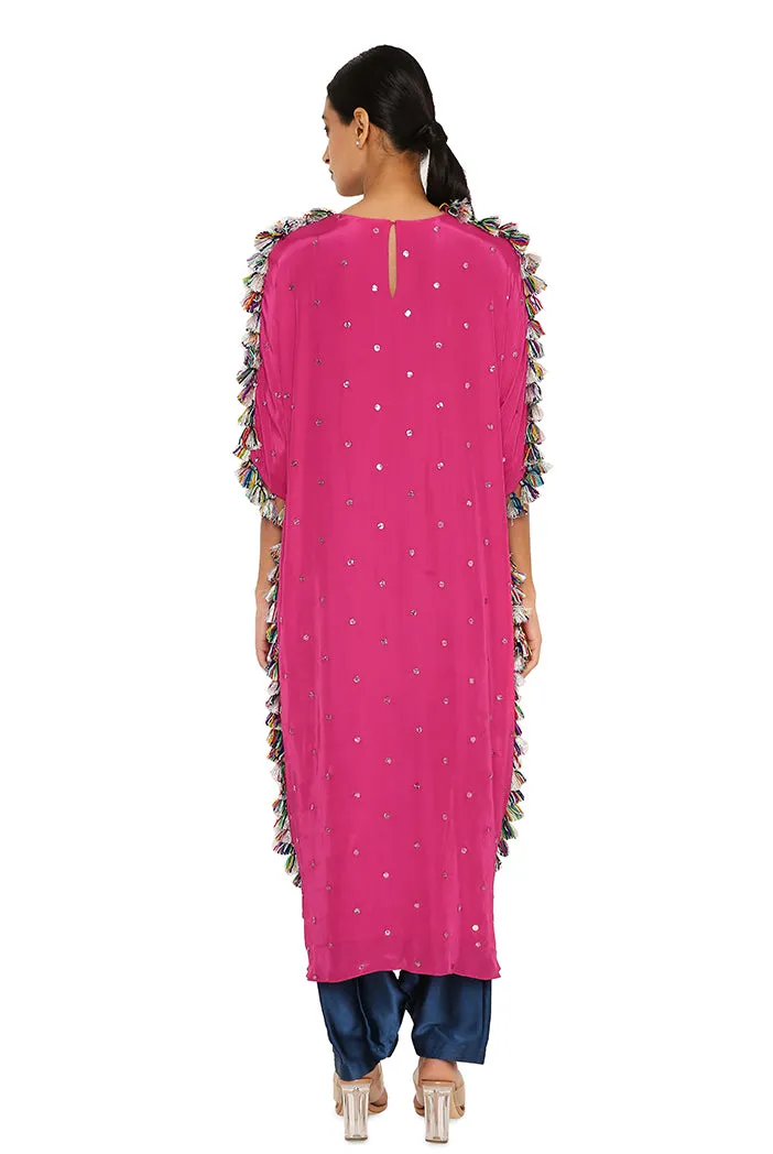 Asta Hot Pink Kaftan Set