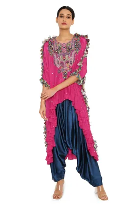 Asta Hot Pink Kaftan Set