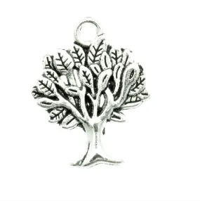 AVBeads Tree Charms 22mm x 17mm Silver CHM05574 100pcs