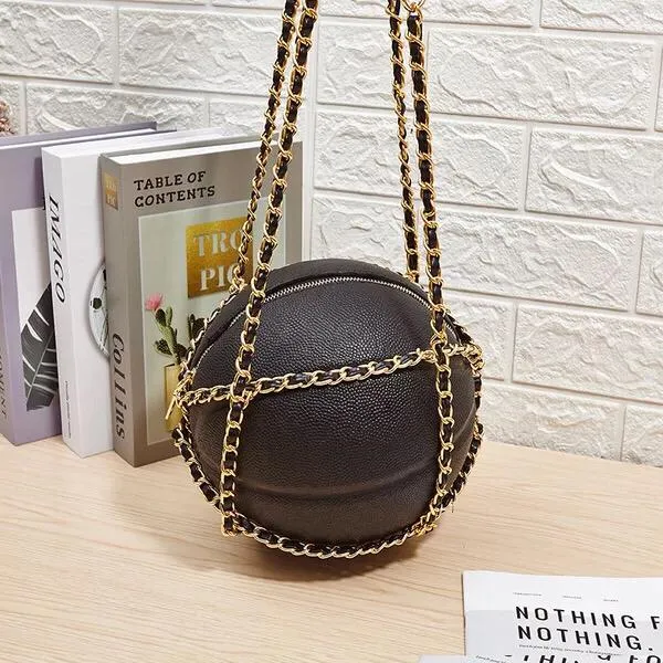 B139 - BLACK BASKETBALL PURSE