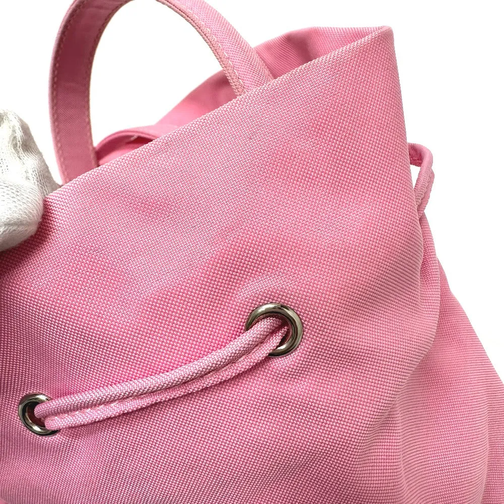 BALENCIAGA Shoulder Bag 619458 Nylon pink Handbag Wheel XS Drawstring Bucket Women Used Authentic