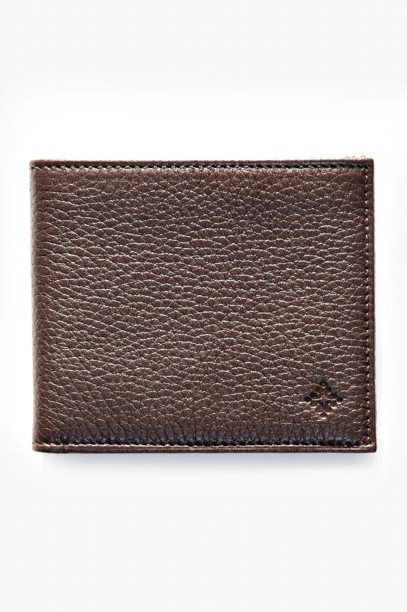 Benjamin 100% Deerskin Leather horizontal wallet (dark brown)