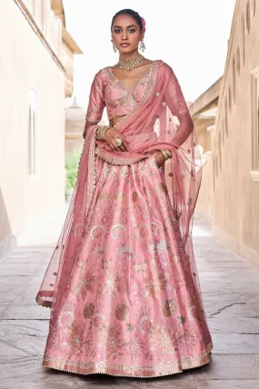 Bhramana Lehenga Set - Blush