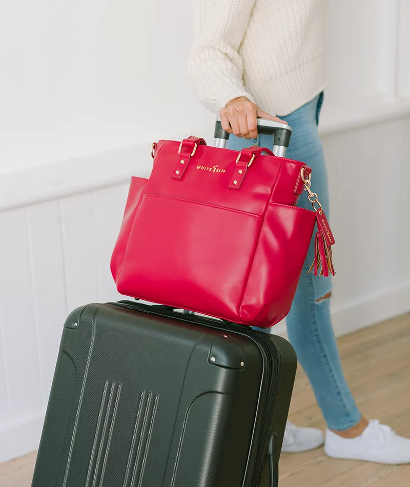 Carina Tote Bag - Cranberry