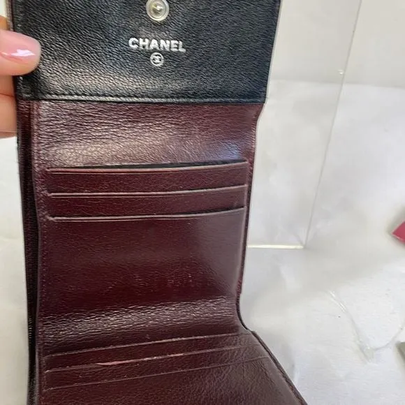 ChanelBlackQuilted Wallet