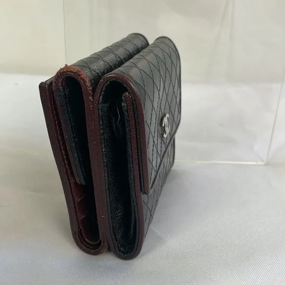 ChanelBlackQuilted Wallet