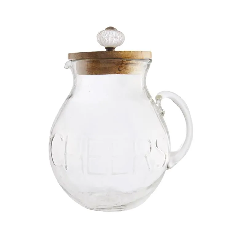 Cheers Door Knob Glass Pitcher