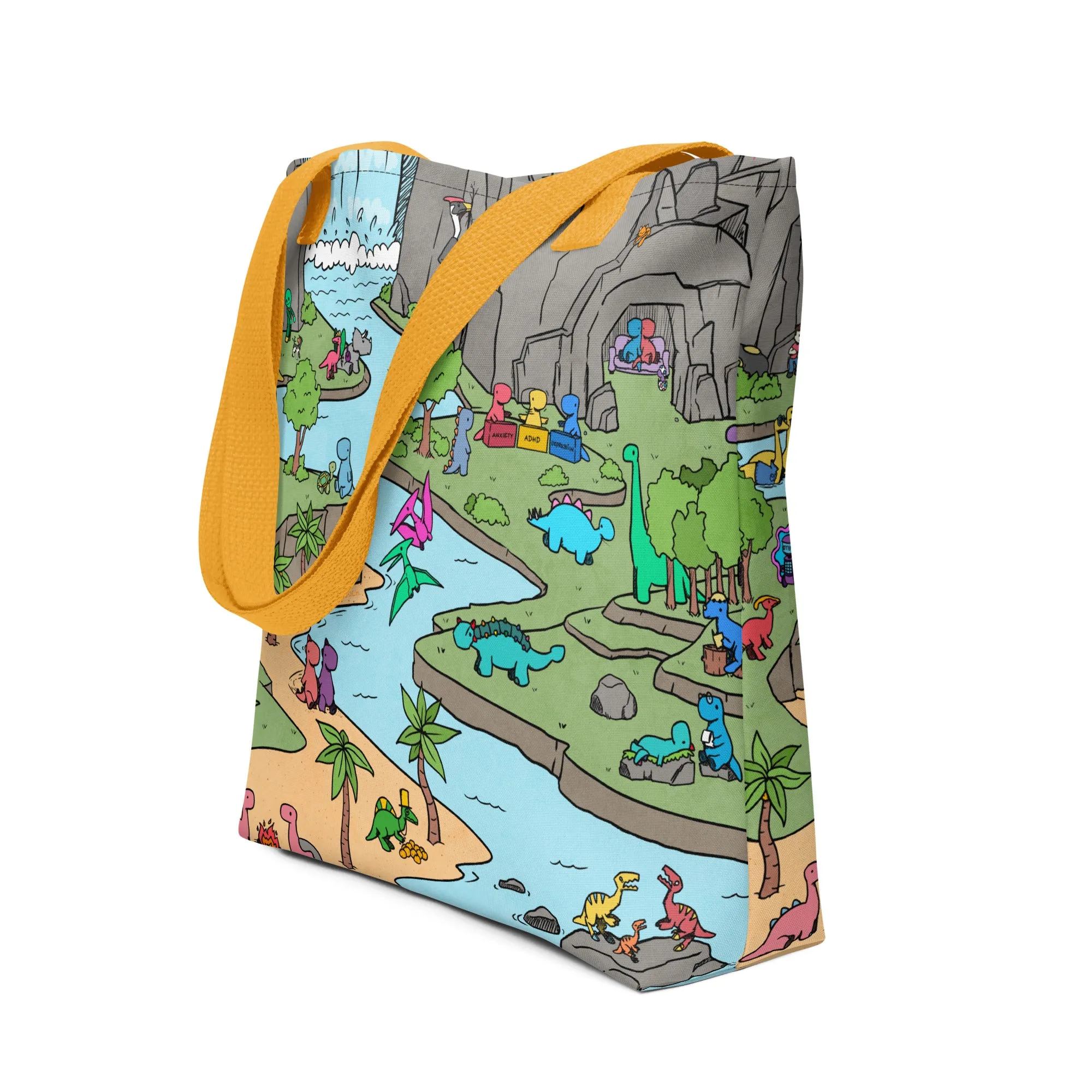 colourful world tote bag