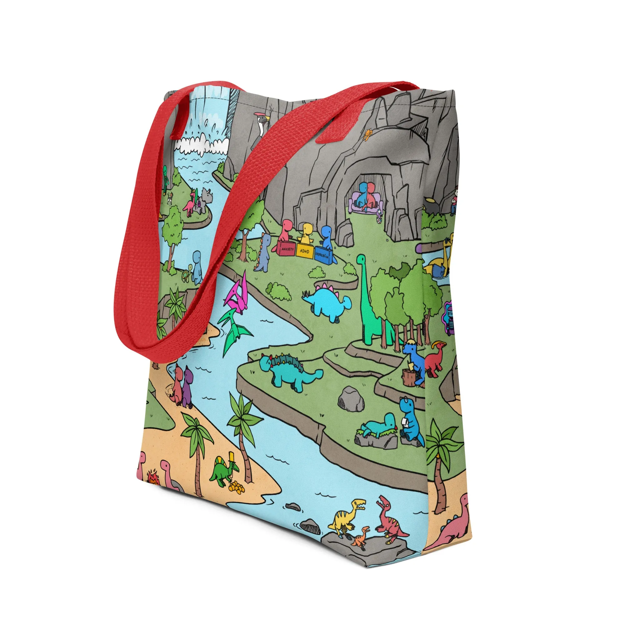 colourful world tote bag