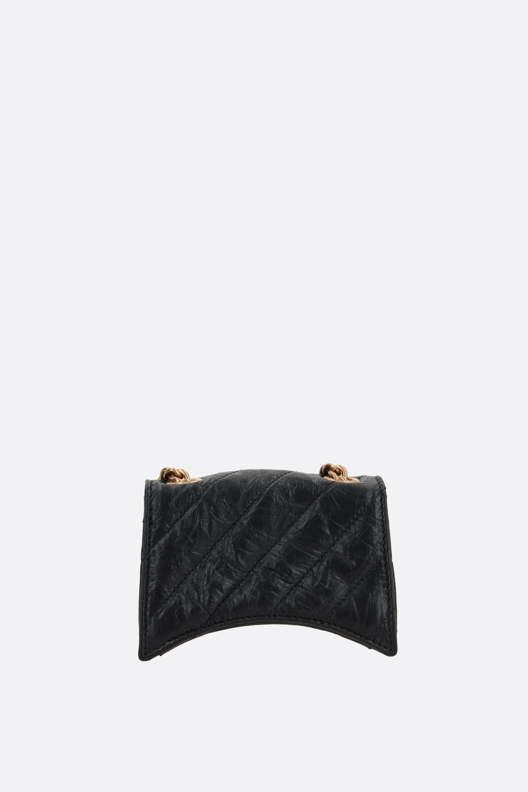 Crush mini shoulder bag in quilted Crush leather