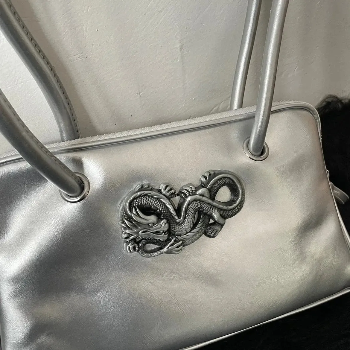 'Dragon Year' Cybergoth Dragon  Handmade Crossbody Bag