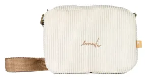 EMENTA SB - FLUFFY SIGNATURE CORDUROY BAG - OFF WHITE