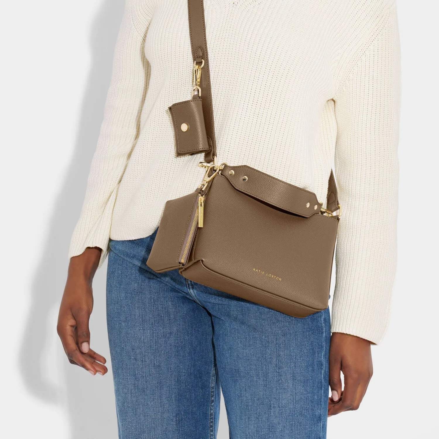 Evie Crossbody Bag in Mink