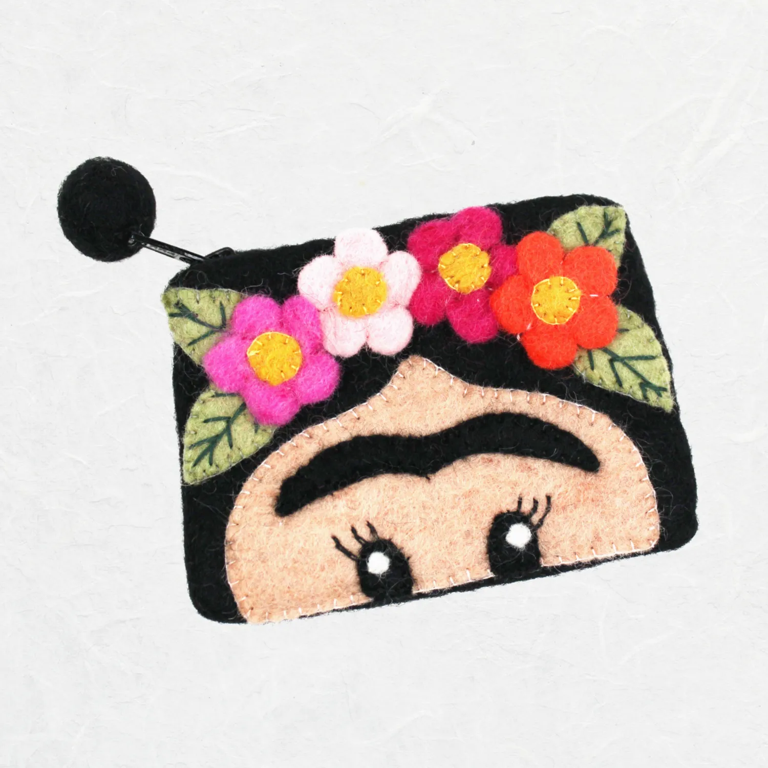 Frida Kahlo Felt Coin Purse