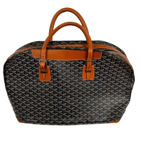 Luxurious Black Goyardine Canvas Hotel Du Parc Bag by Goyard