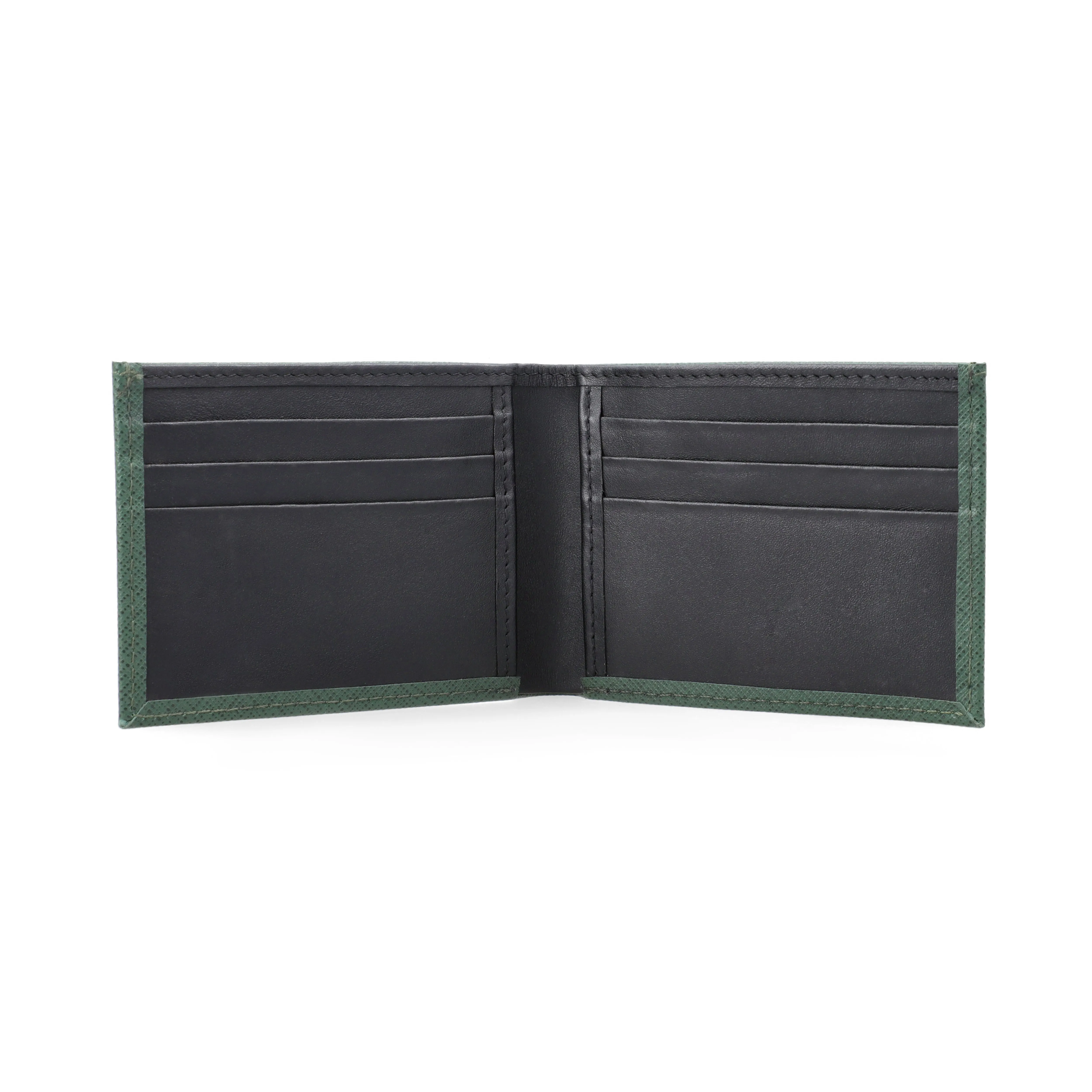 Green Saffiano Leather Wallet