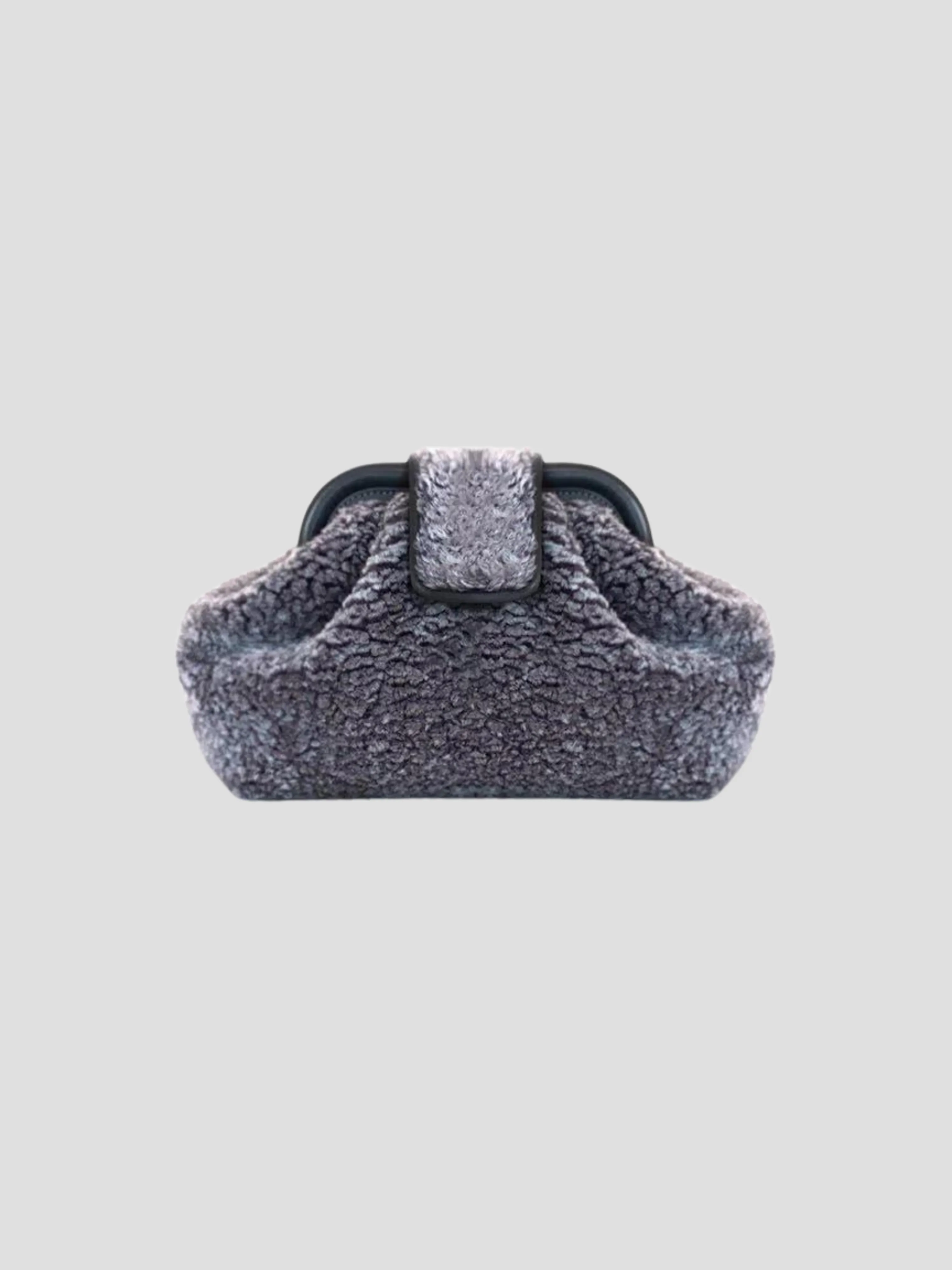 Grey Mini Teddy Clutch