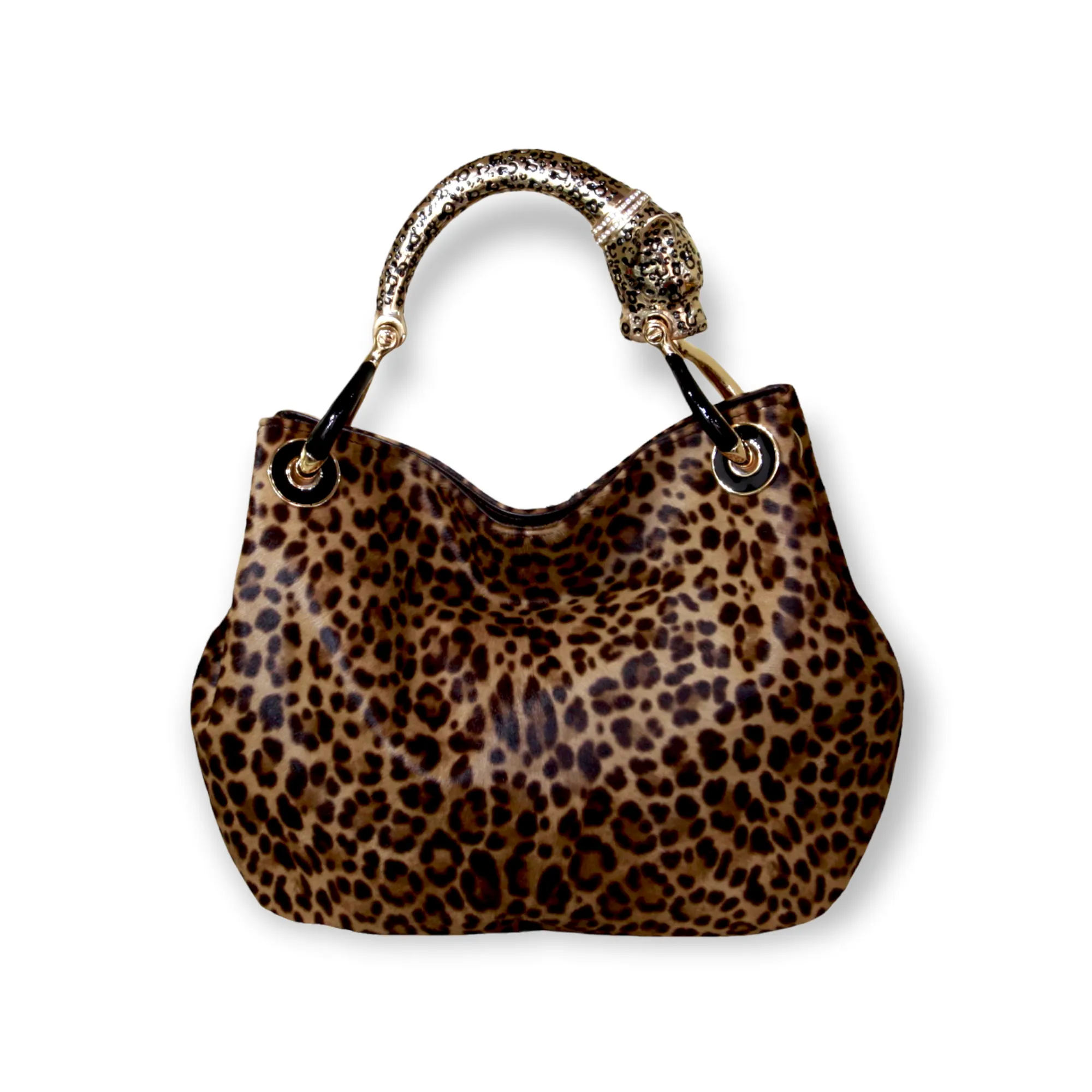 JAGUAR  WITH JAGUAR-PRINT PONY HAIR SMALL HANDBAG