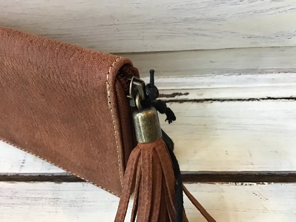 Leather Zip Around Wallet