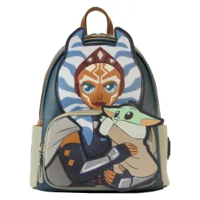 Loungefly Star Wars The Mandalorian Ahsoka Holding Grogu Mini Backpack