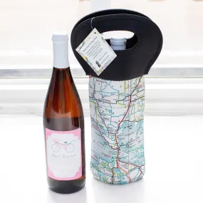 Mackinac Map Wine Tote