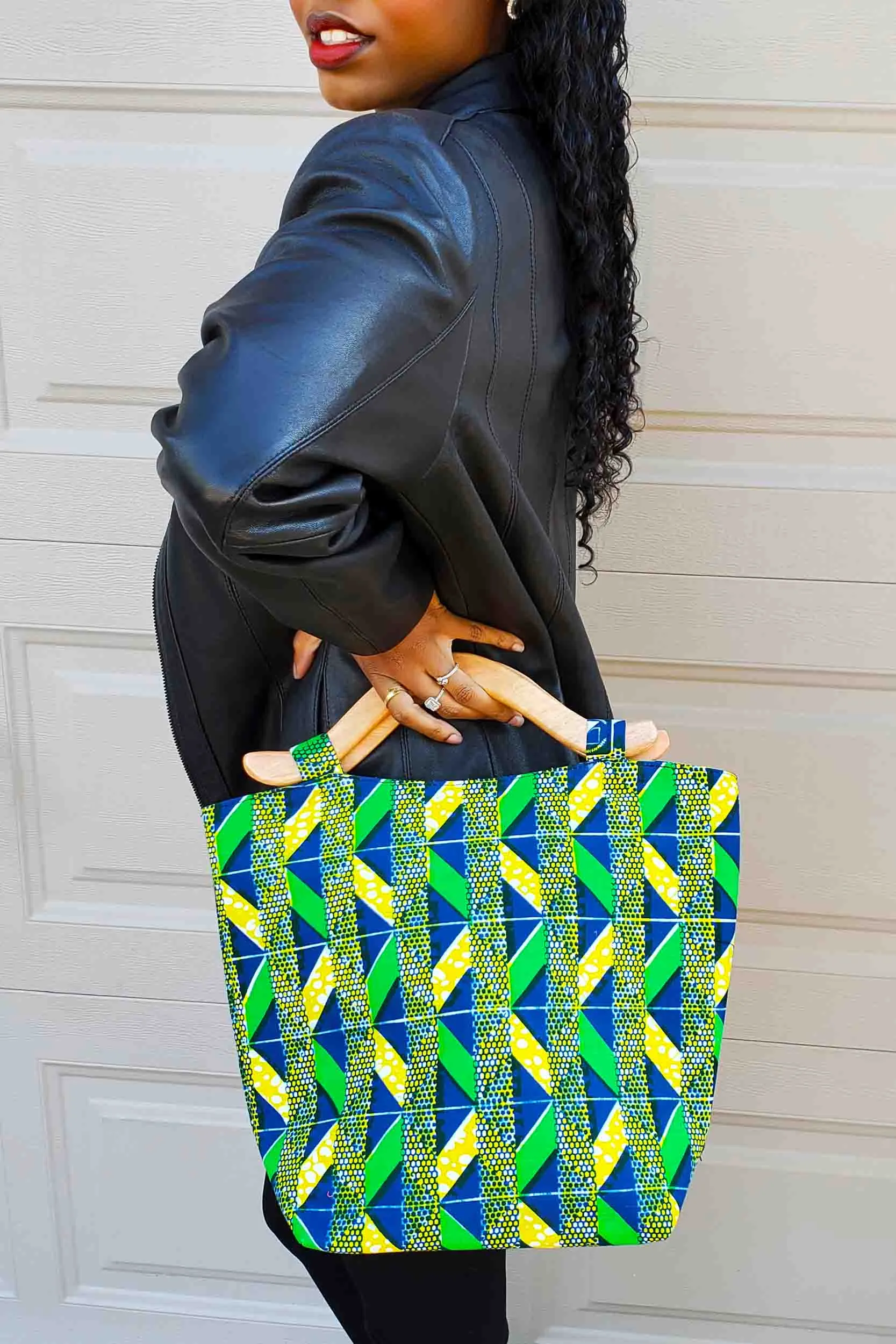 Marcella African Print Tote Bag