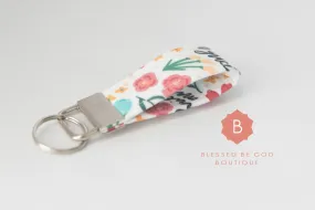 Mini Catholic Fabric Keychain, Hail Mary