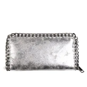 Mirth Metallic Silver Wallet