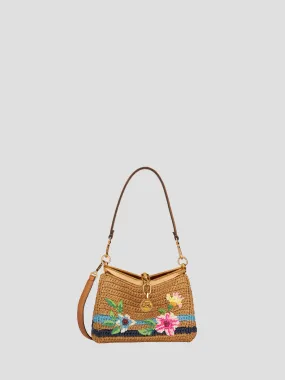 Natural Floral Shoulder Bag