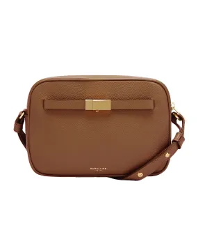 New York Crossbody (Tan Small Grain)