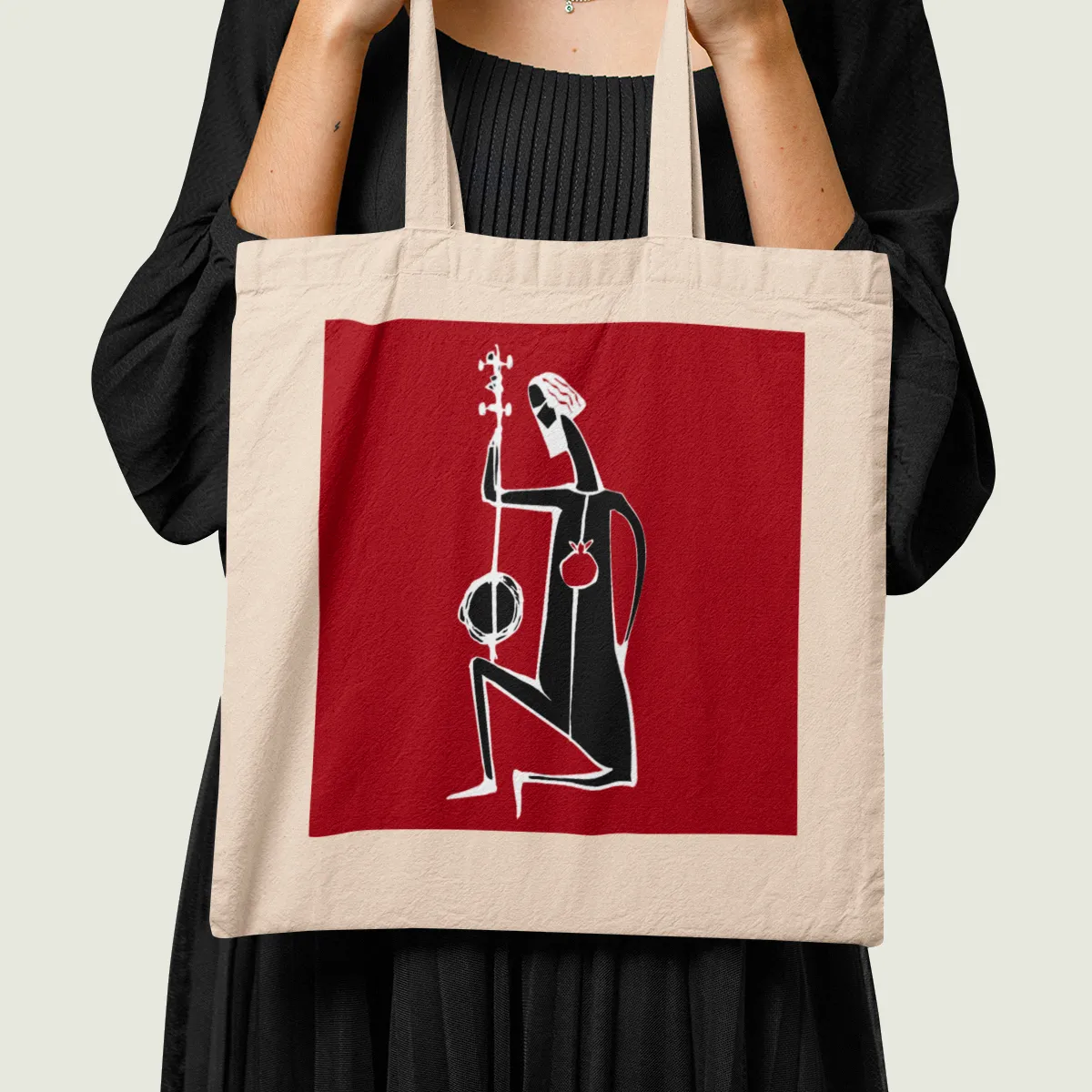 Nova in Red Canvas Tote Bag