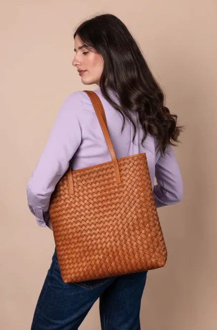 O My Bag - Georgia Woven Cognac