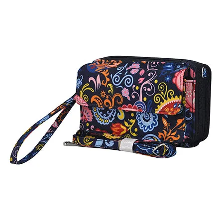 Paisley Whirl NGIL Canvas All in One Wallet