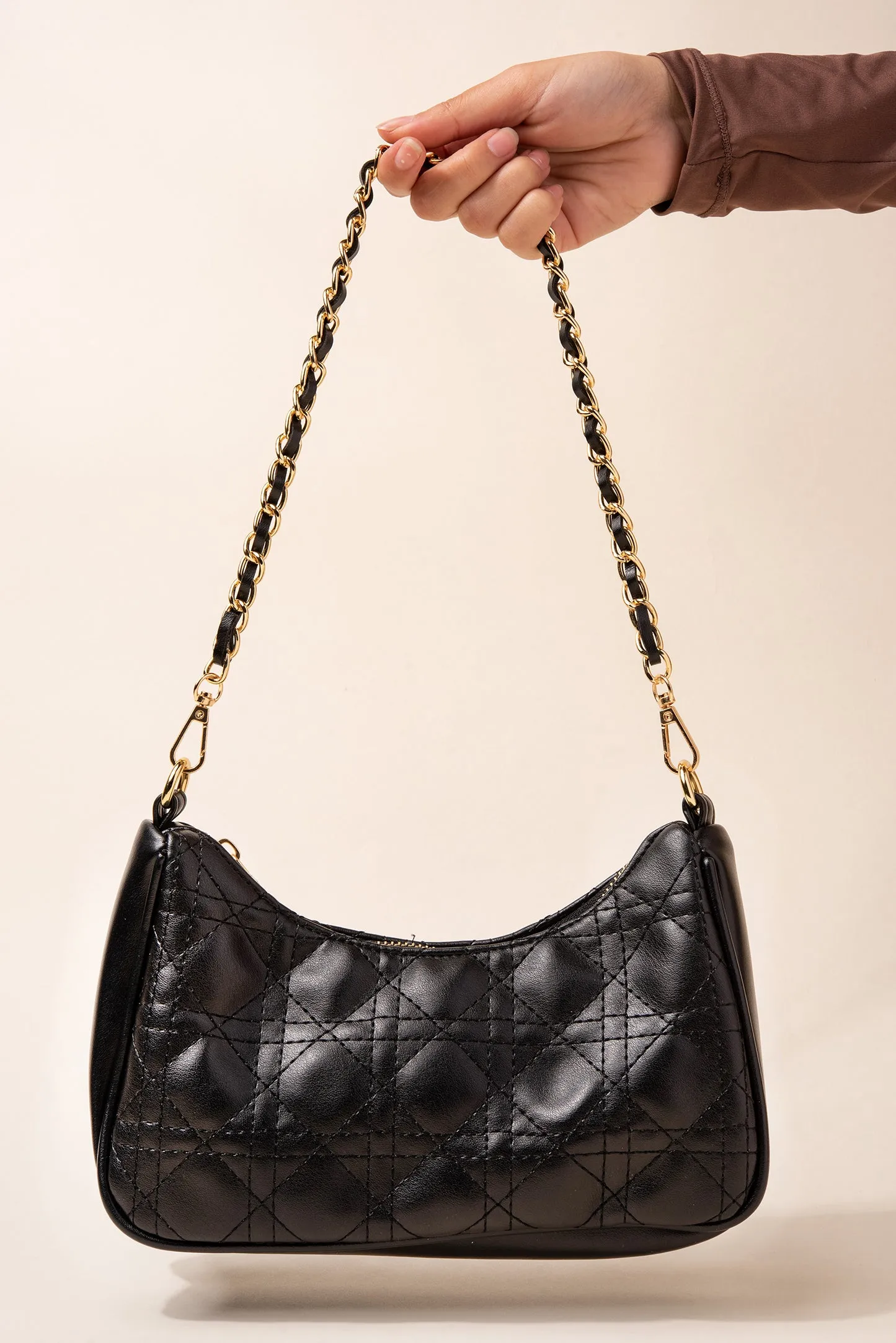 Quilted Crossbody Bag with Coin Purse