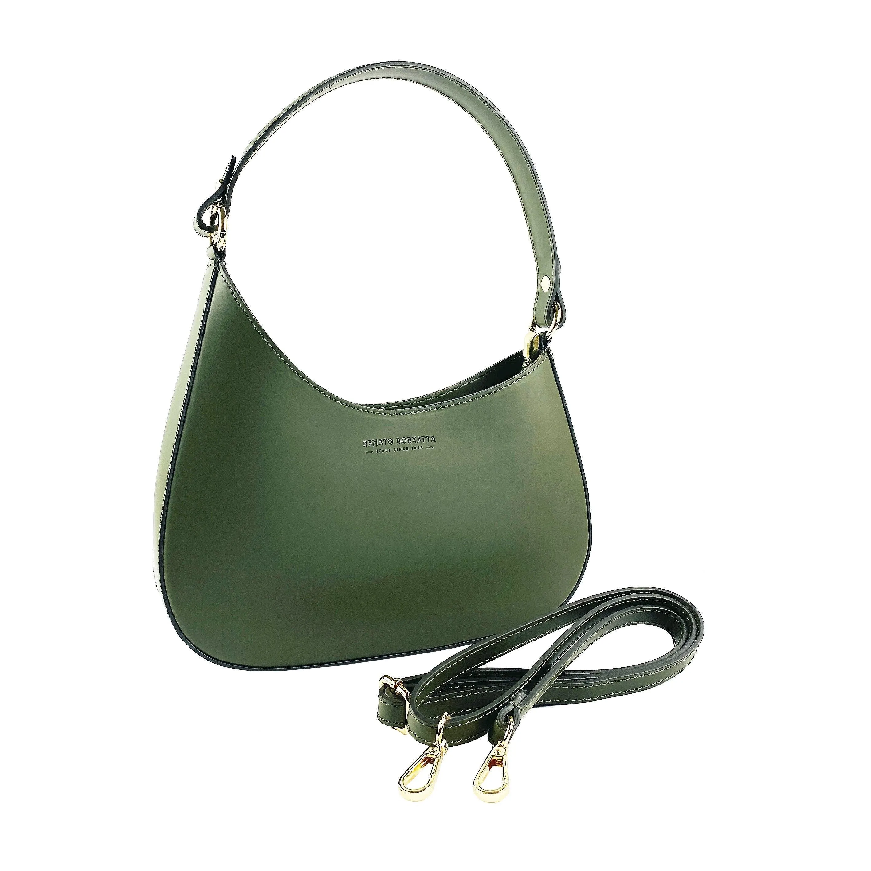 RB1013E | Hobo Bag in Genuine Leather | 28 x 25 x 6 cm