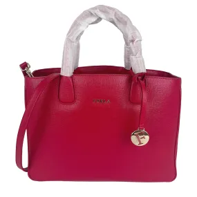 Red Saffiano Tote Bag