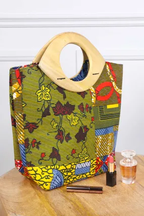 SANSSAN African Print Tote Bag