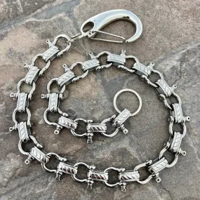 Shackle Wallet Chain - W/ Sanity’s Polished Hook Clip