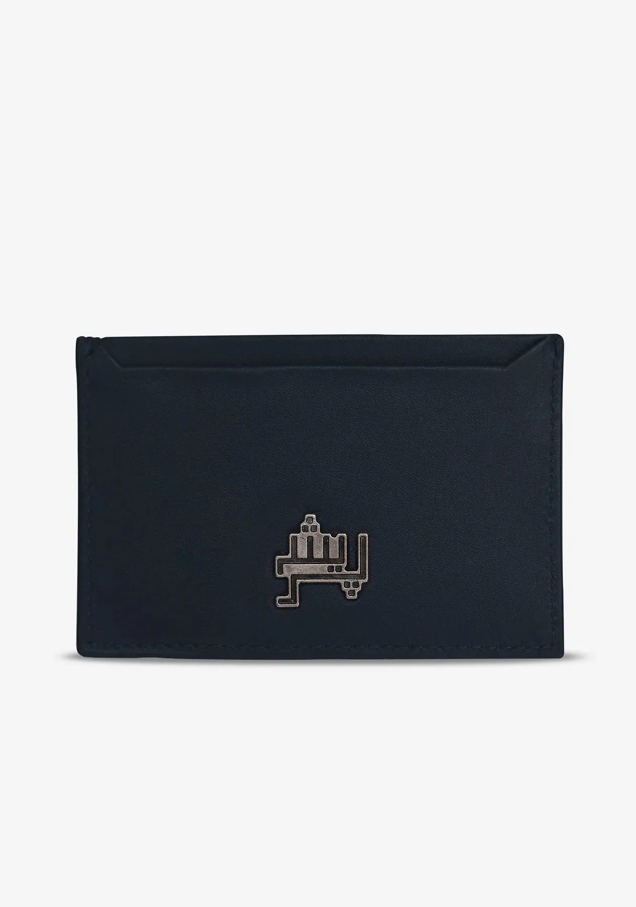 Signature Leather Blue Night Card Holder