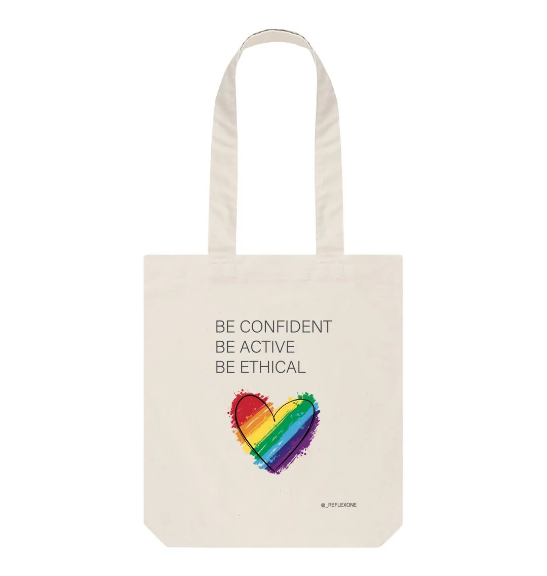 Tote bag - be confident, be active, be ethical